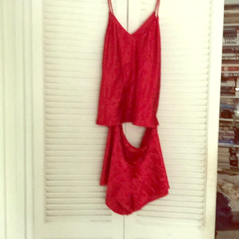 Two piece silk Teddy
